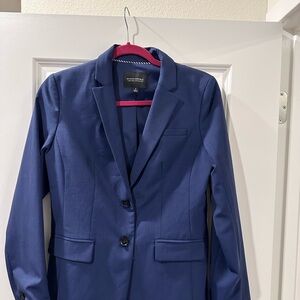 Banana Republic Blue Blazer Tailored Fit Classic Style